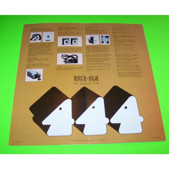 444 ROCK OLA 1971 ORIGINAL JUKEBOX PHONOGRAPH SALES FLYER BROCHURE - Picture 4 of 4